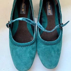 Geller Suede Green Shoes